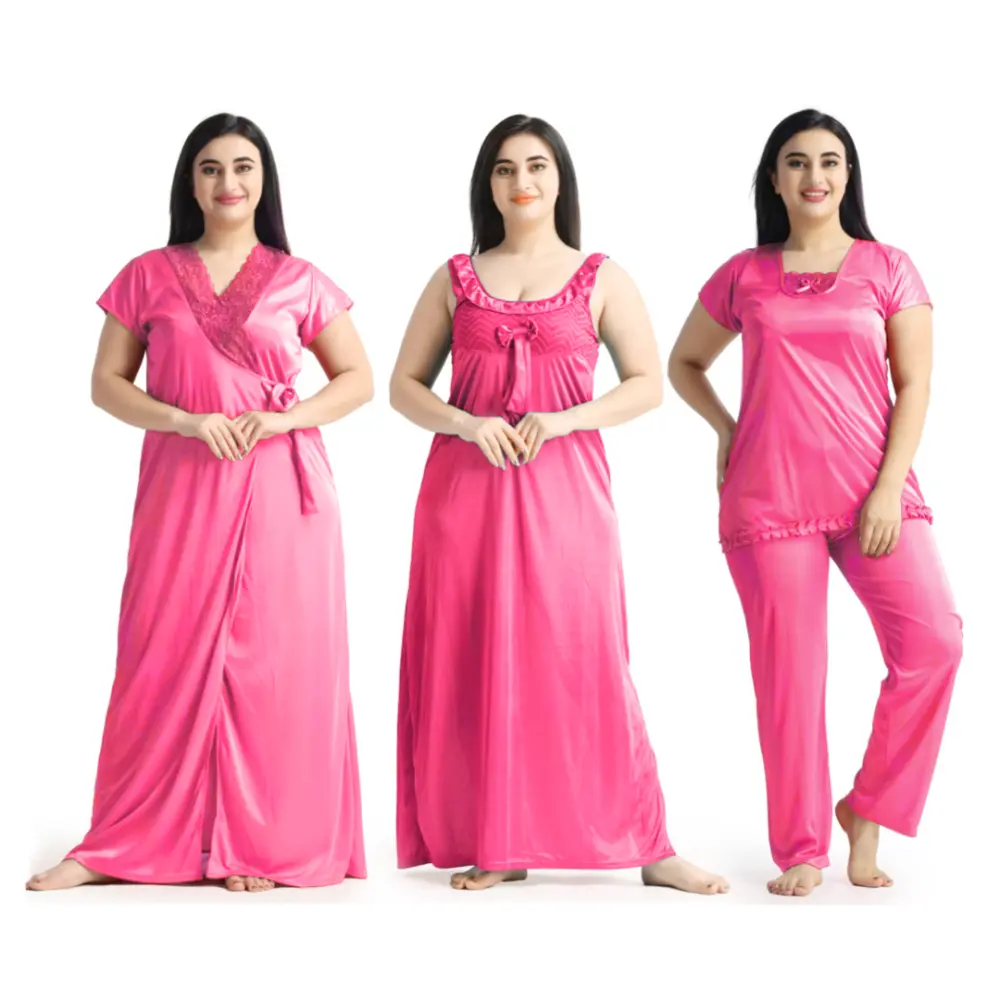 Premium 4 Part Nighty Dress (Misty)